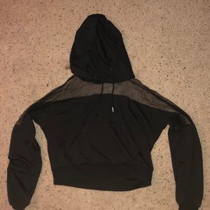 Black See-Through Hoodie